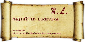 Majláth Ludovika névjegykártya